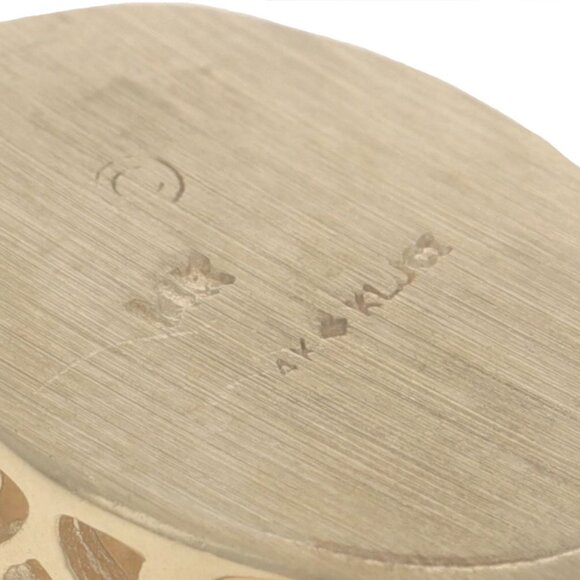 Yellow Gold Australian Opal Solitaire Slide Charm - 14k Oval Cabochon .41ct - Picture 4 of 4